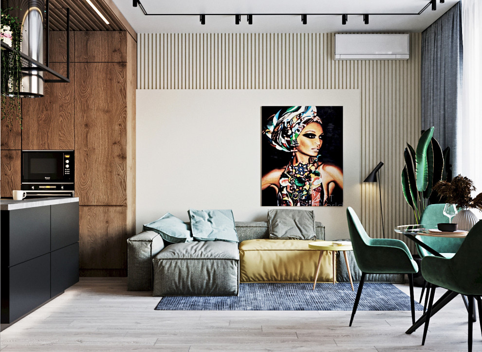 Яркий современный интерьер- Жк Сильвер