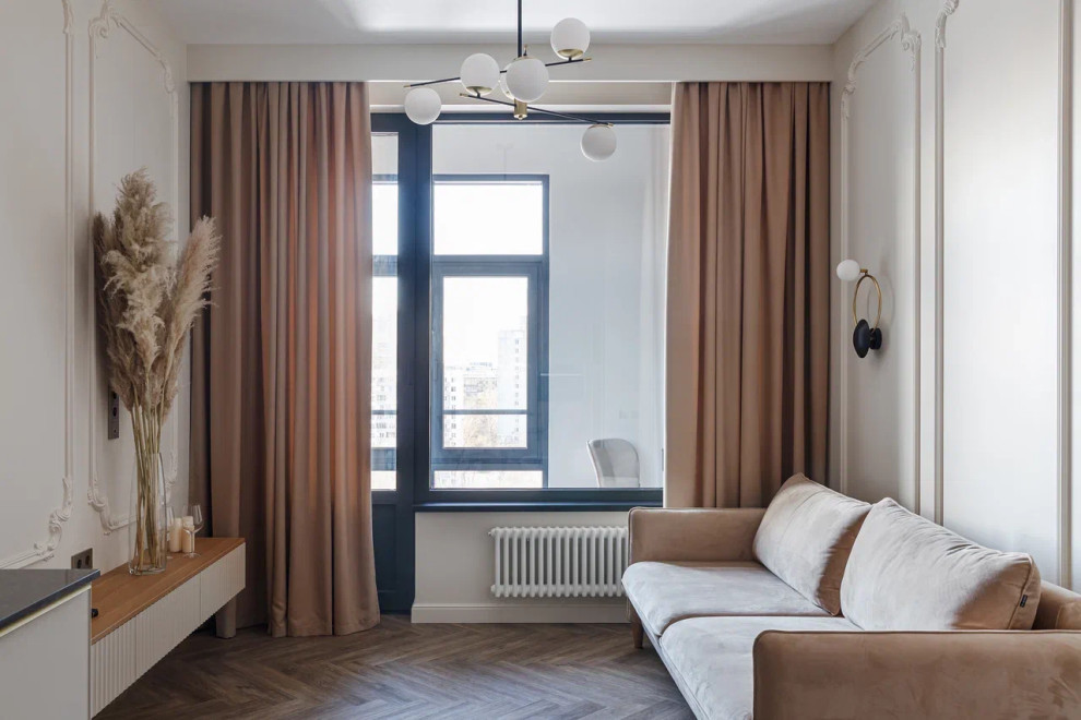 Современная классика для апартаментов в ЖК "Серебряный фонтан"