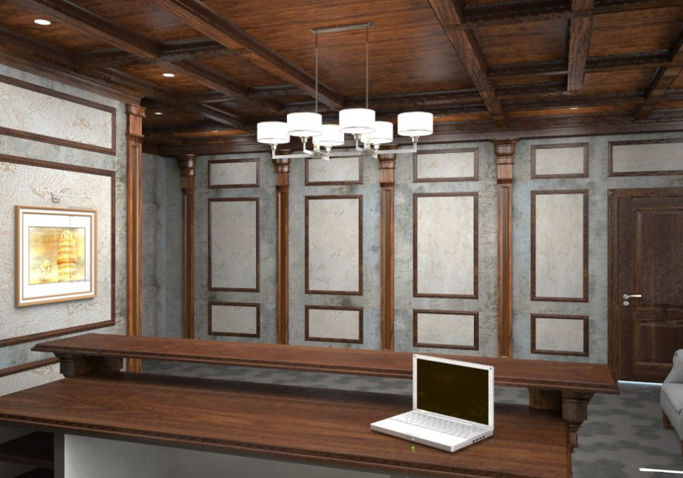 Обложка проекта: Дизайн-проект офисного пространства строительной компании " Мервинский"