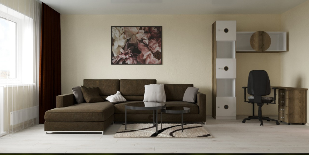 Обложка проекта: Большая комната с разным назначением