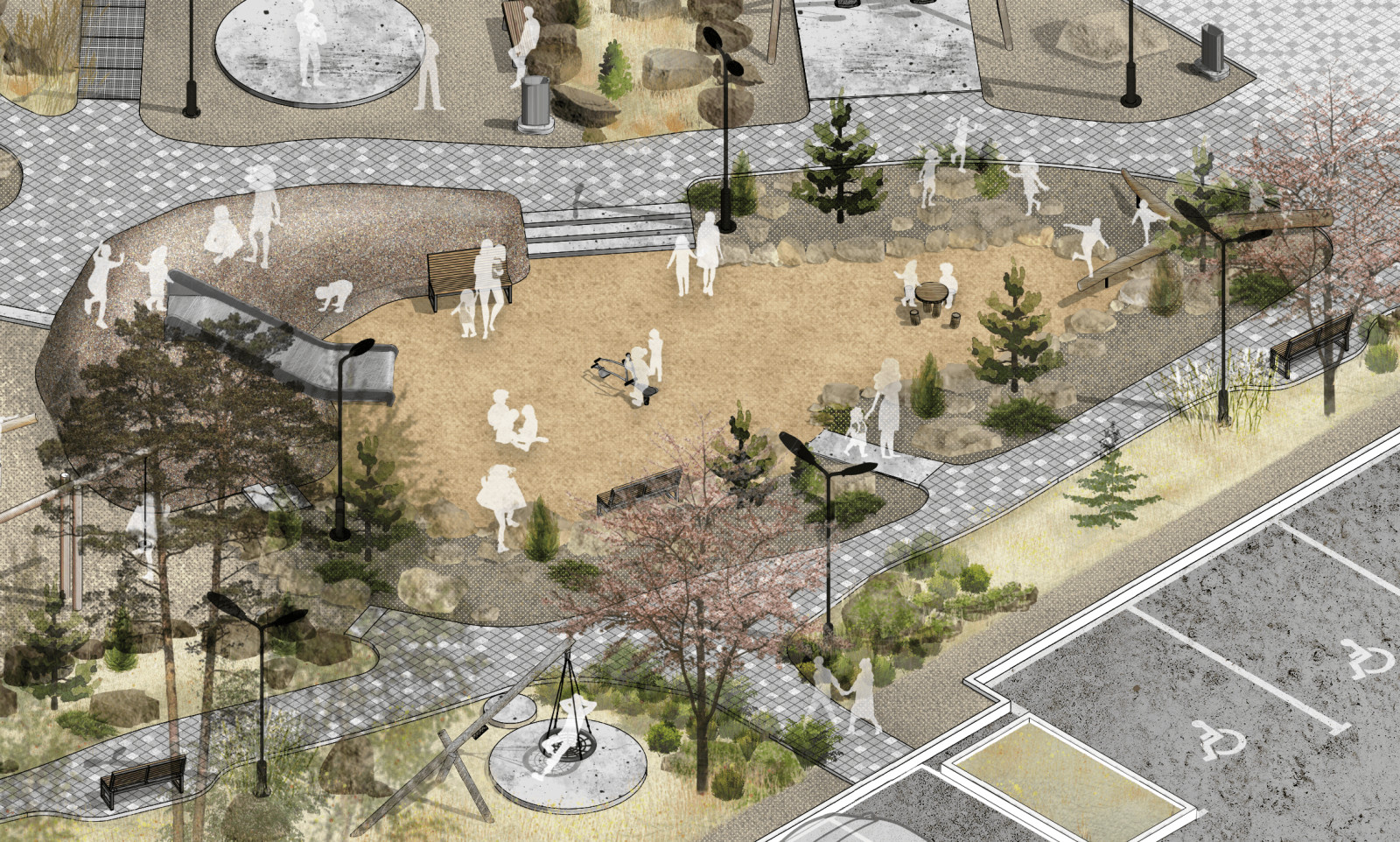 Центральный сквер ЖК Формат