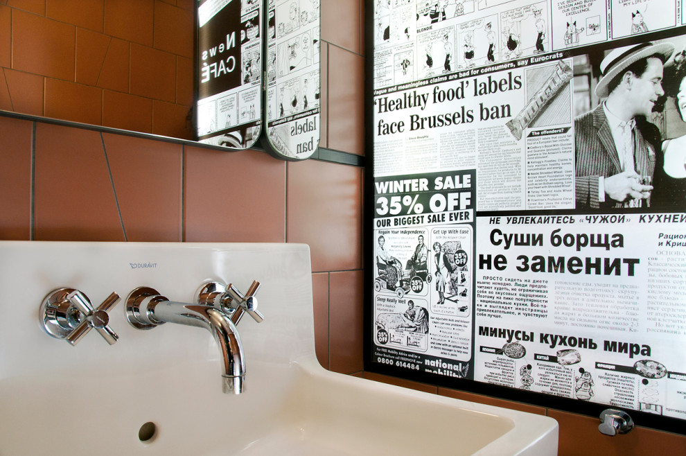 Цветная и фактурная метаморфоза  News Cafe в Минске