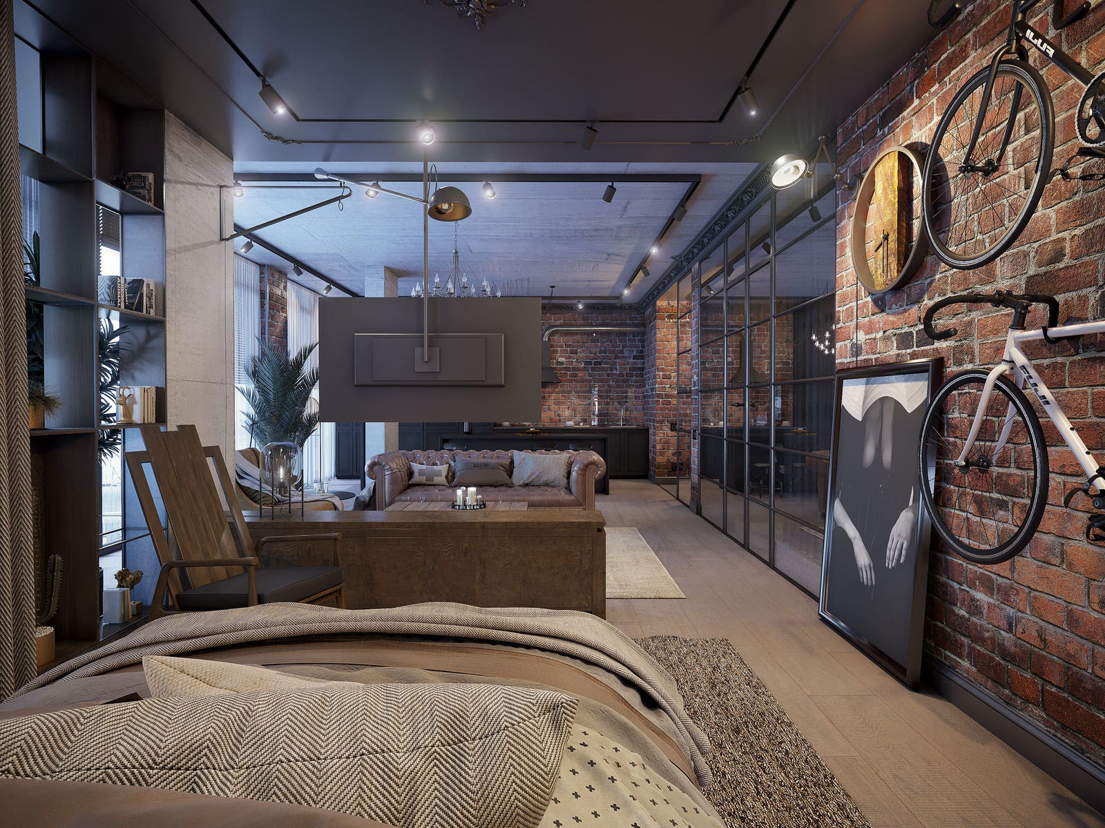 Кухня-Гостиная-Спальня