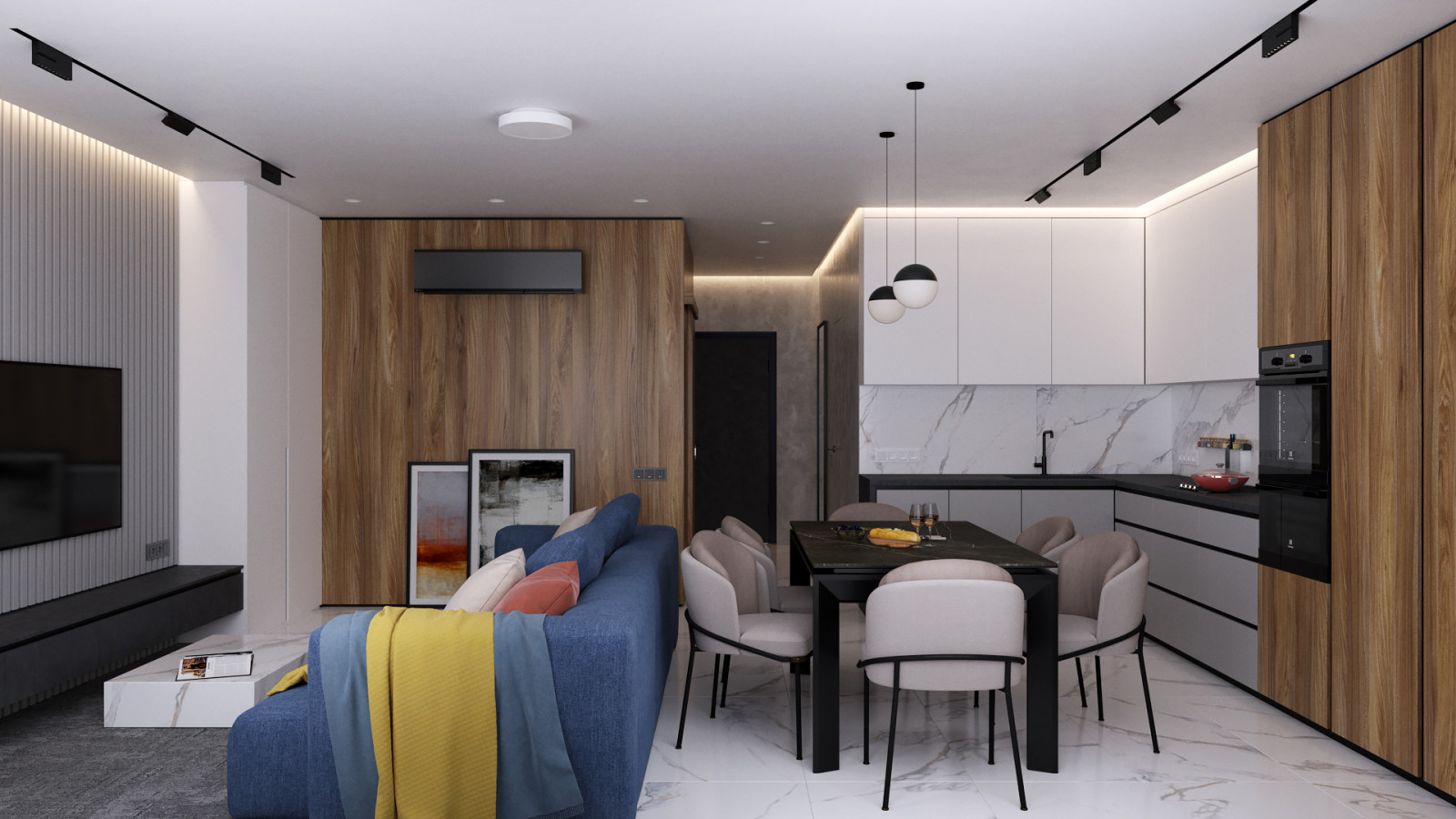 Дизайн проект квартиры в ЖК "Феникс" 140 кв.м.