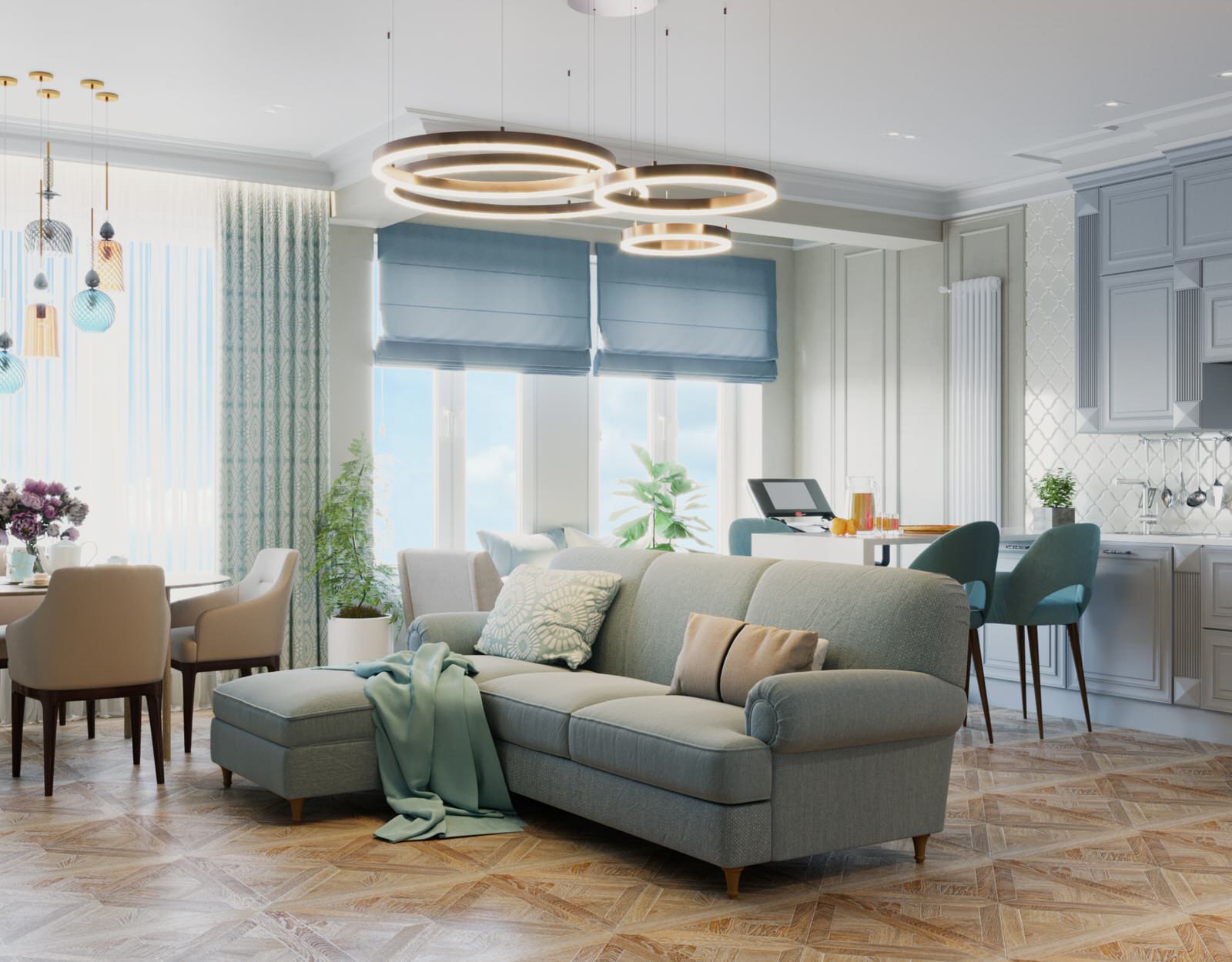 Обложка проекта: 3- х комнатная квартира ЖК Родной Город, Москва