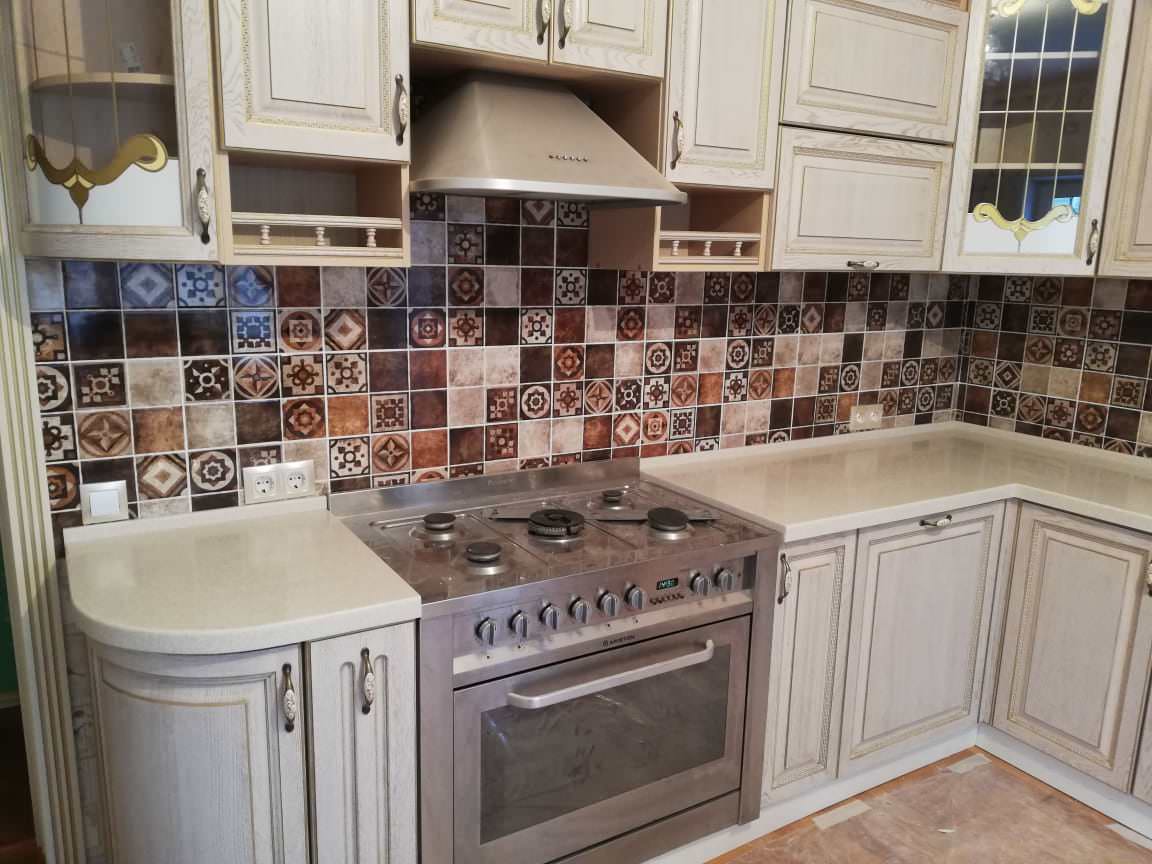 Столешница из акрилового камня ЖК Бутово