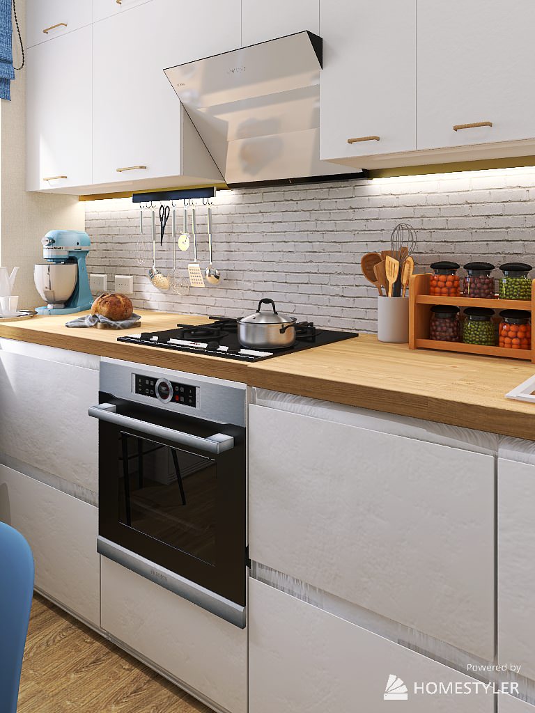 Санузел и кухня с Сталинке