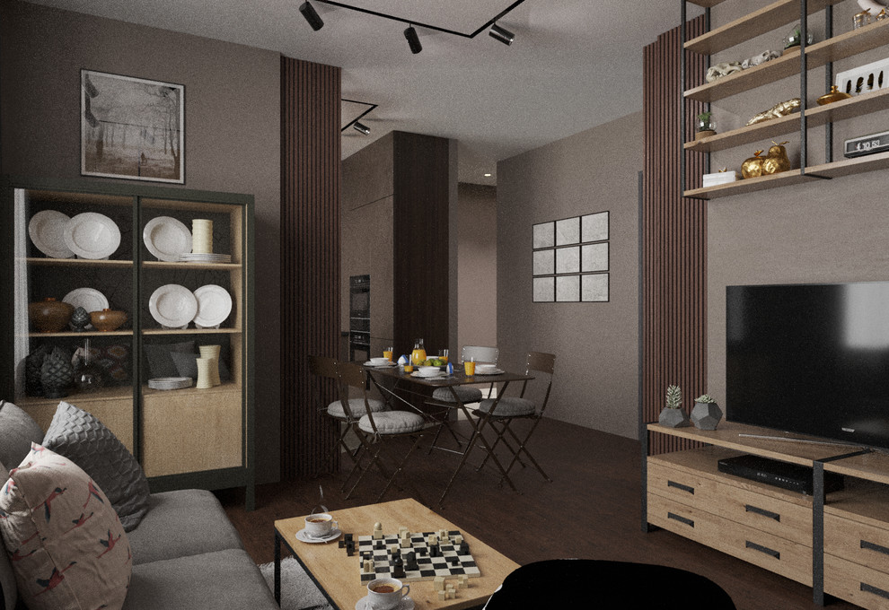 Обложка проекта: Небольшая квартира в стиле лофт