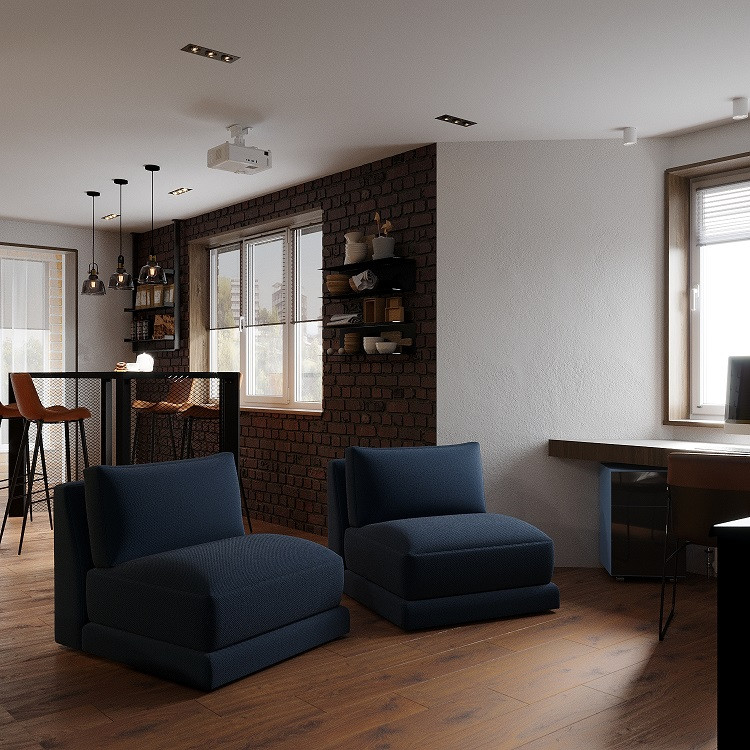 БРУТАЛЬНЫЙ ЛОФТ на 38 м2