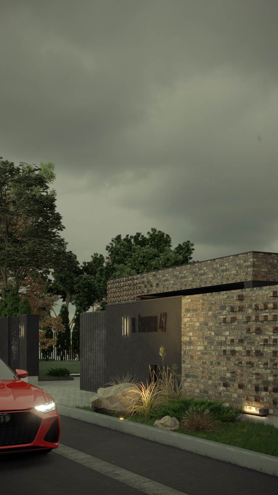 Экстерьер, Архитектура частного дома 240 м2.