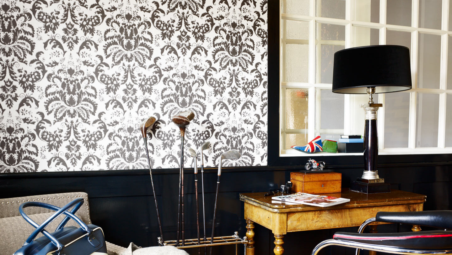 шведские обои в интерьере