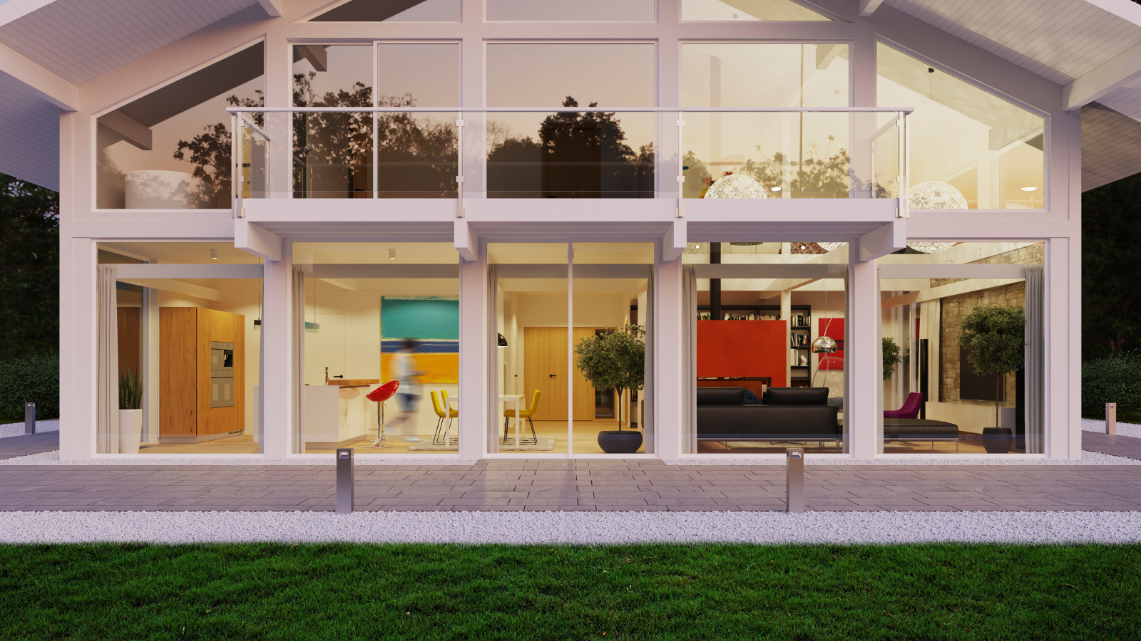 Обложка проекта: Дом с красным камином