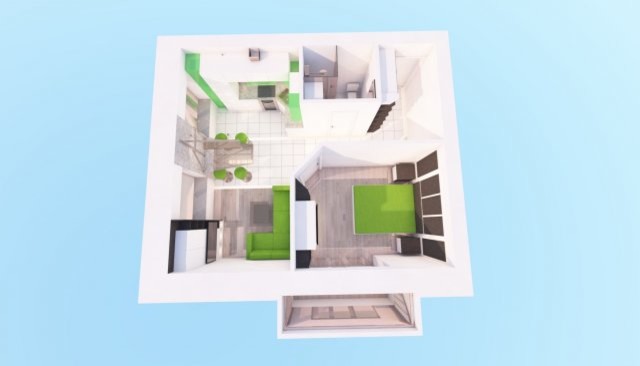 Дизайн квартиры 37 м2