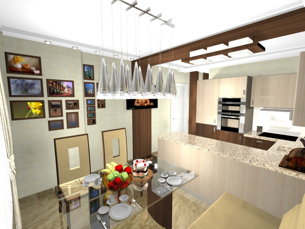 Частный интерьер маленькой квартиры в новостройке Самары.