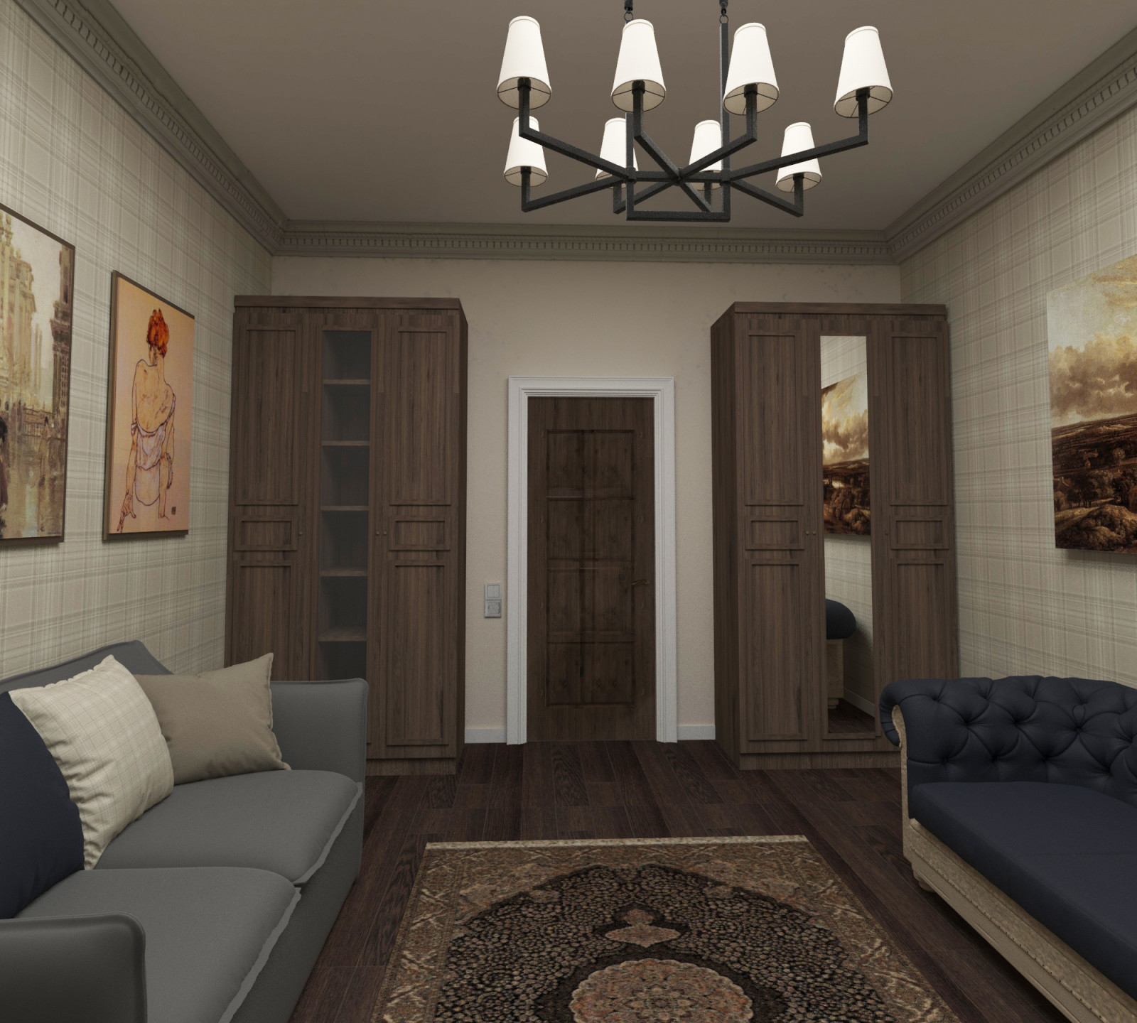 Интерьер Загородного дома в котеджном поселке Новорижский