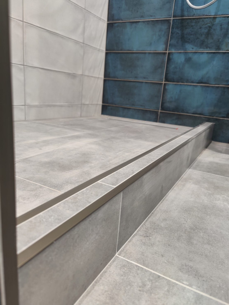 Ремонт ванной комнаты с открытым душем