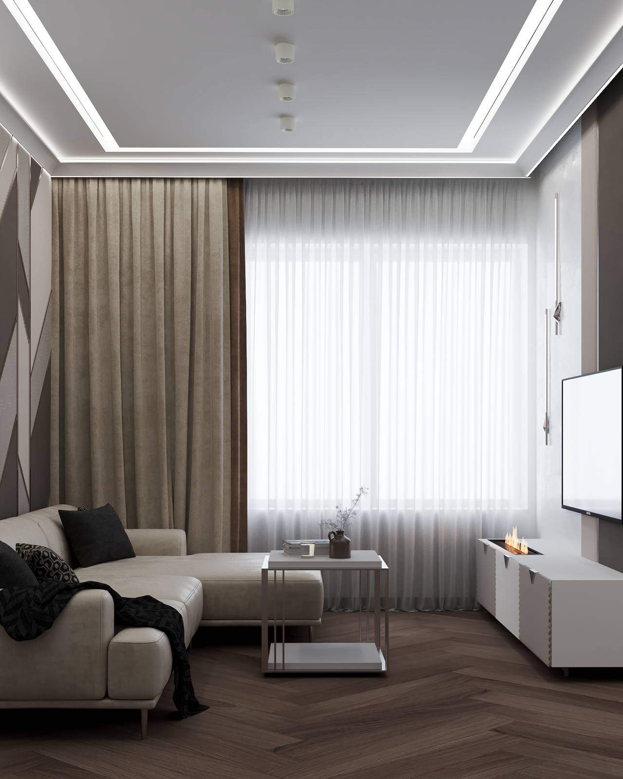 Кухня-гостиная для студии NEFORMAT г.Екатеринбург