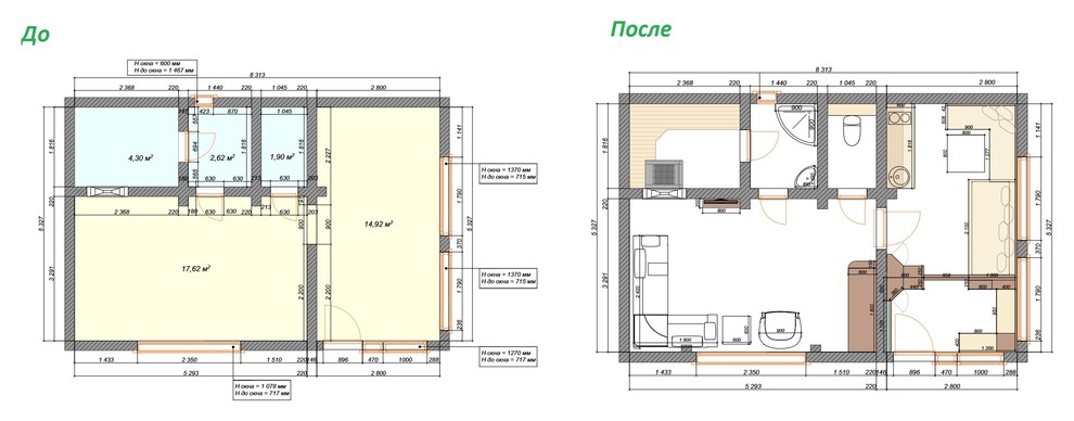 Обложка проекта: Гостевой дом с сауной 41 кв.м.