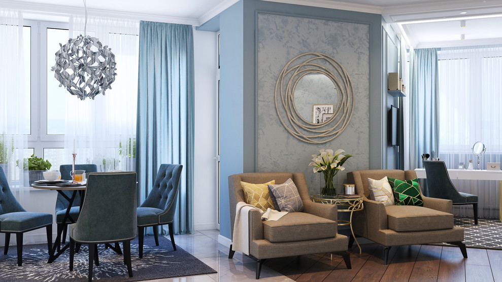 Квартира-студия, 54 кв.м, ЖК "Три капитана"