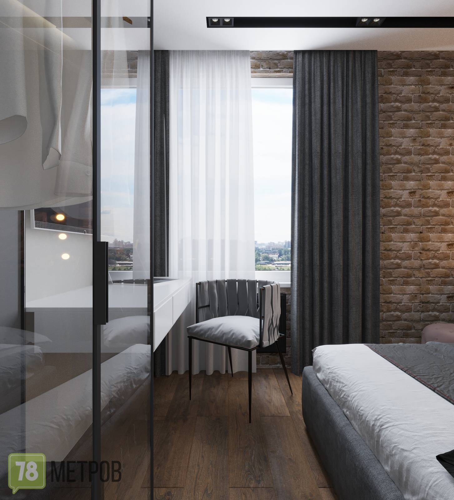 Дизайн-проект квартиры в ЖК "Галактика"