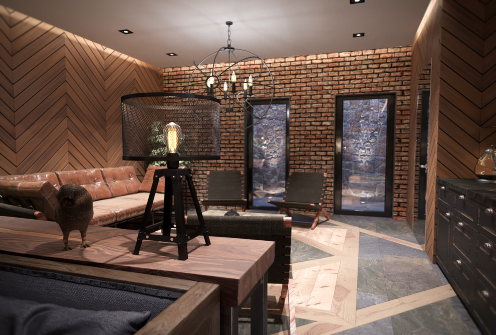 Лофт, цоколь и тренажерный зал