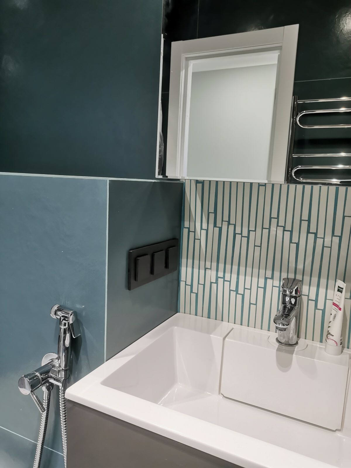 Реализация ванной комнаты с применением керамогранита ITALON