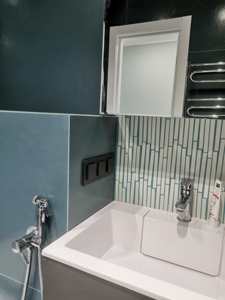 Реализация ванной комнаты с применением керамогранита ITALON