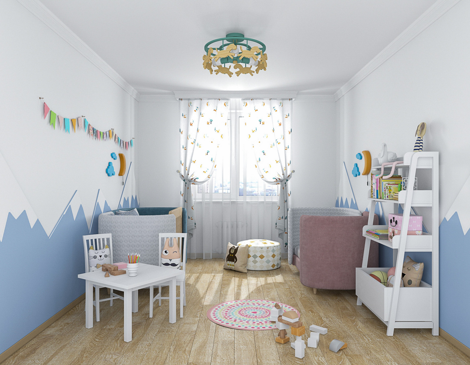 Обложка проекта: Детская в скандинавском стиле