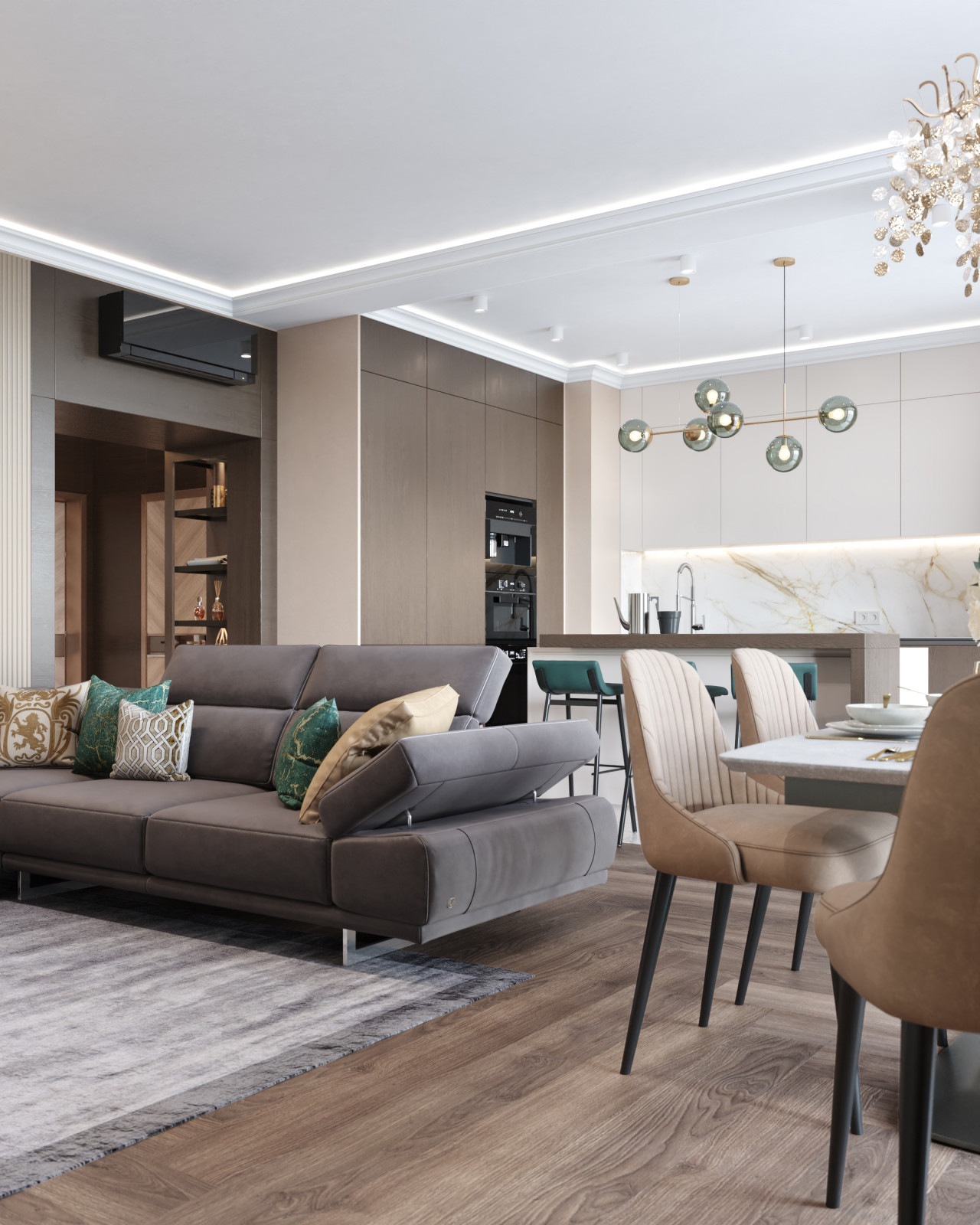 Квартира 130 м² в ЖК «Монополист»