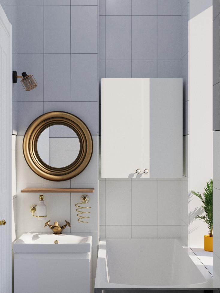 Дизайн-проект трехкомнатной квартиры 53 квм.