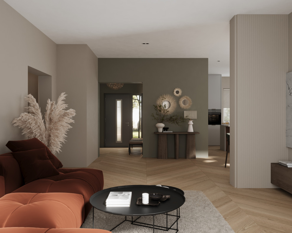 Обволакивающий интерьер дома