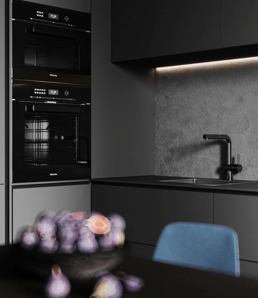 Темный интерьер