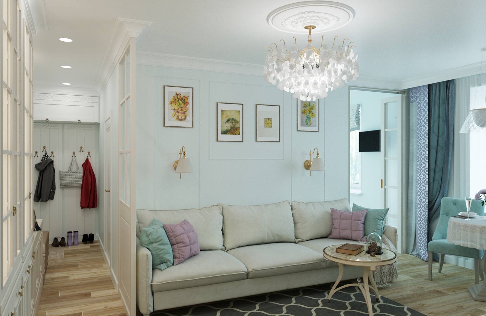 Милая двухкомнатная квартира в Питере