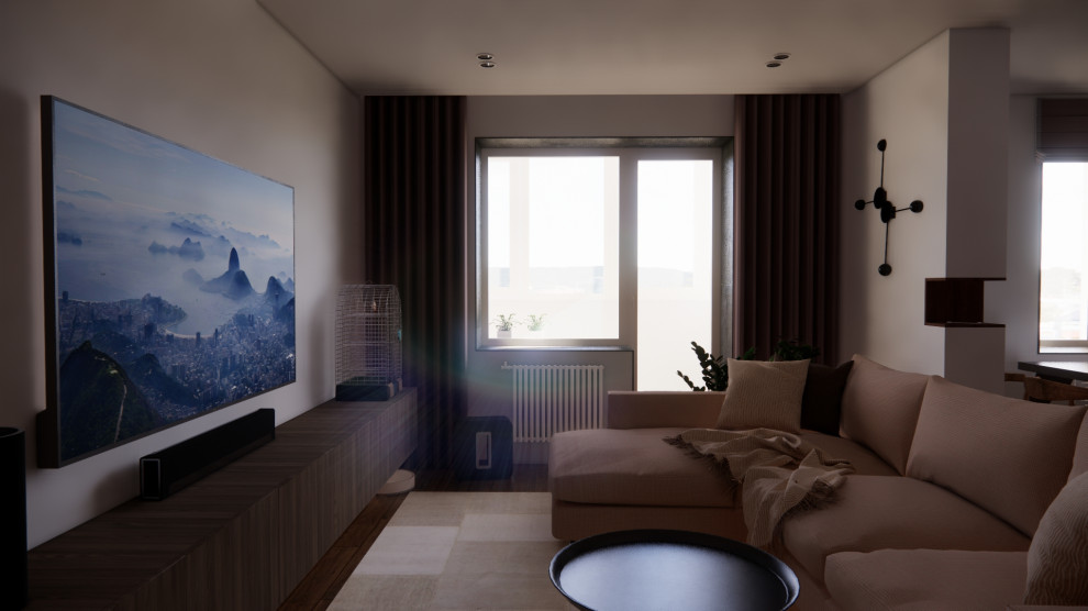 Минимализм в трёхкомнатной квартире