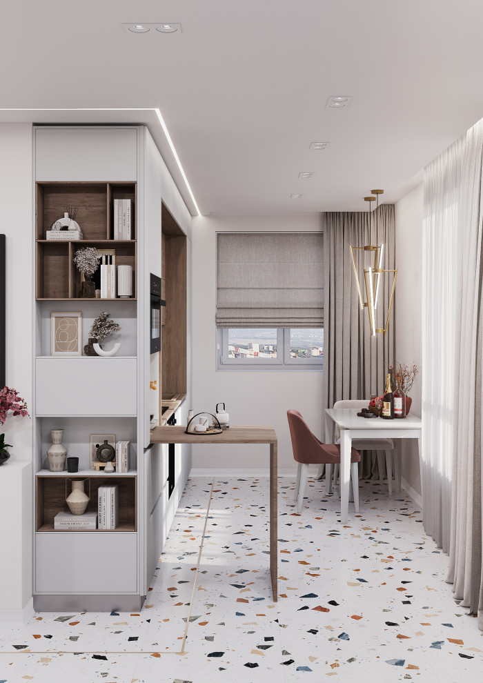 Дизайн-проект яркой квартиры 65 кв.м в современном стиле