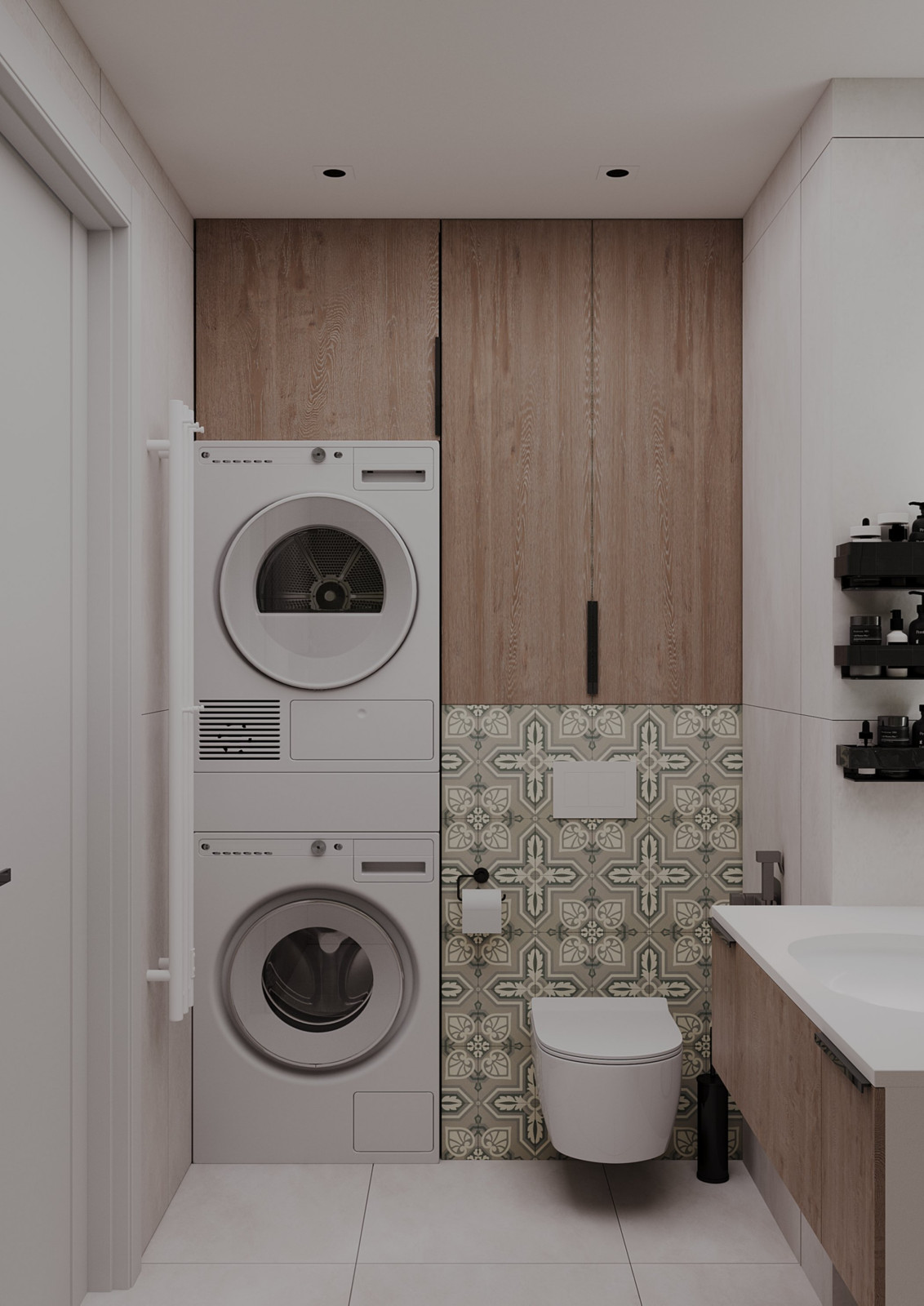 Обложка проекта: Квартира для семейной пары с ребенком в ЖК Полюса. 57,3 кв.м.