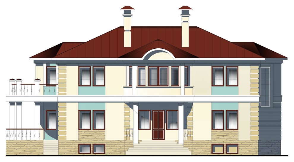 Двухэтажный жилой дом