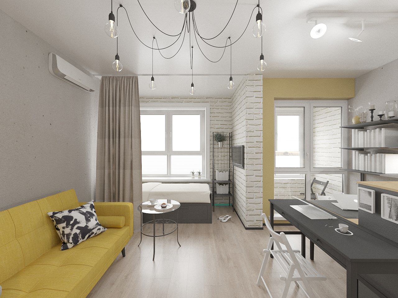 Дизайн квартиры в ЖК "Уфимский Кремль" (проект и реализация)