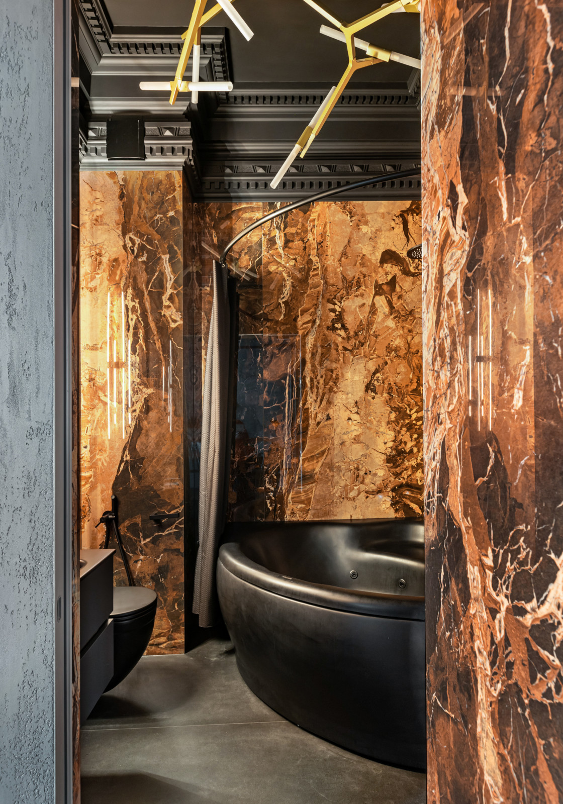 Черный интерьер 66 м.кв.