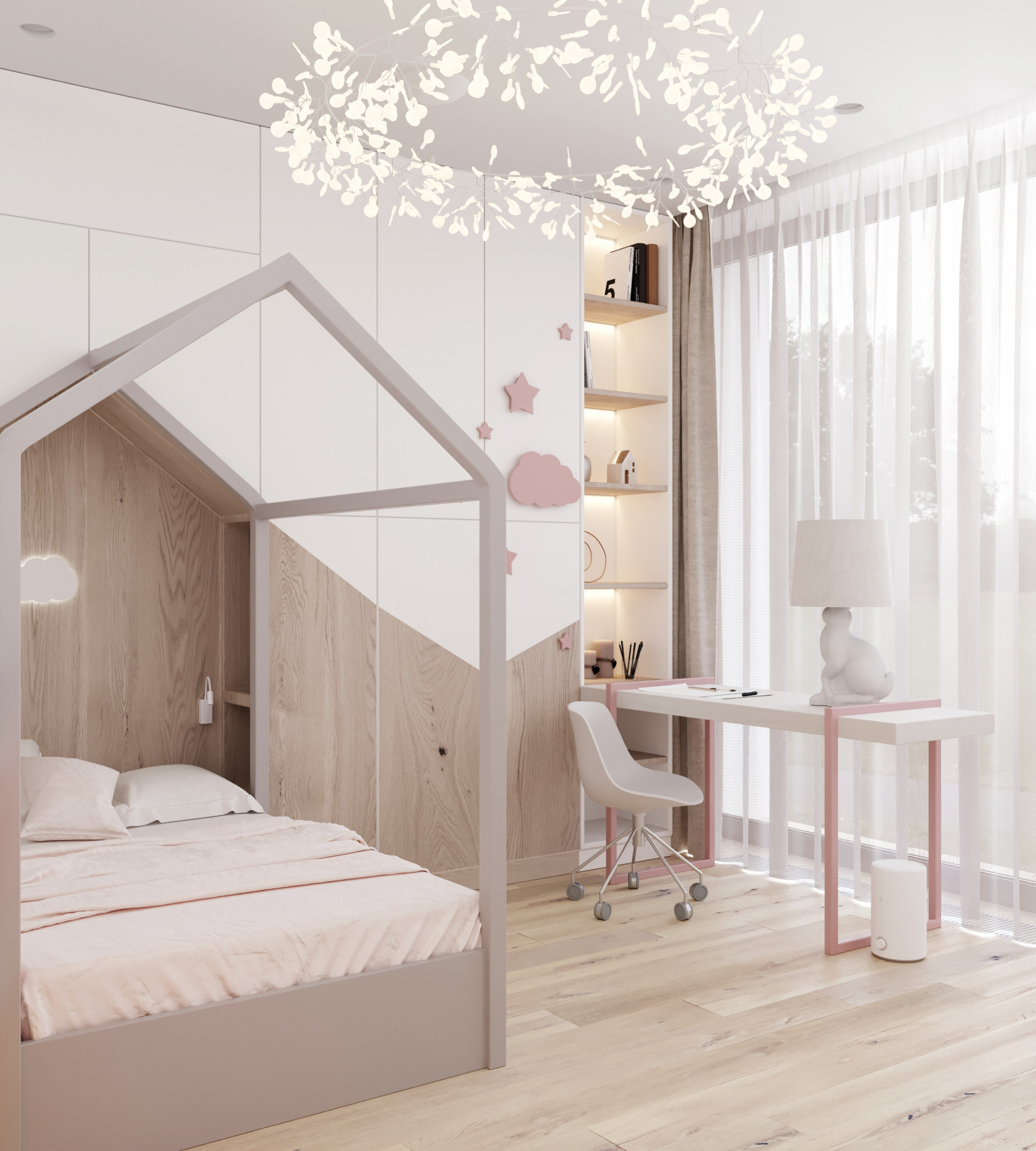 Дом в Репинских усадьбах. Детская спальня