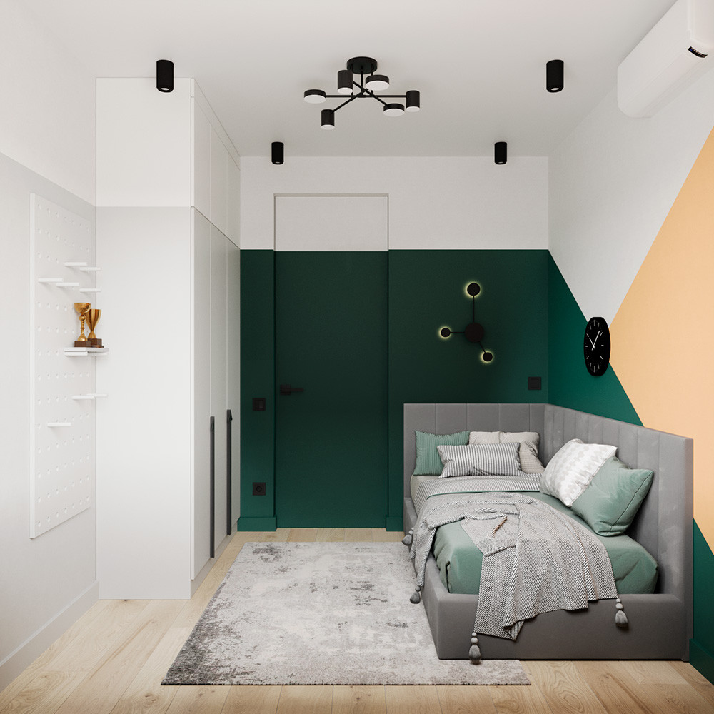 Евро трехкомнатная квартира в современном стиле ЖК Атмосфера