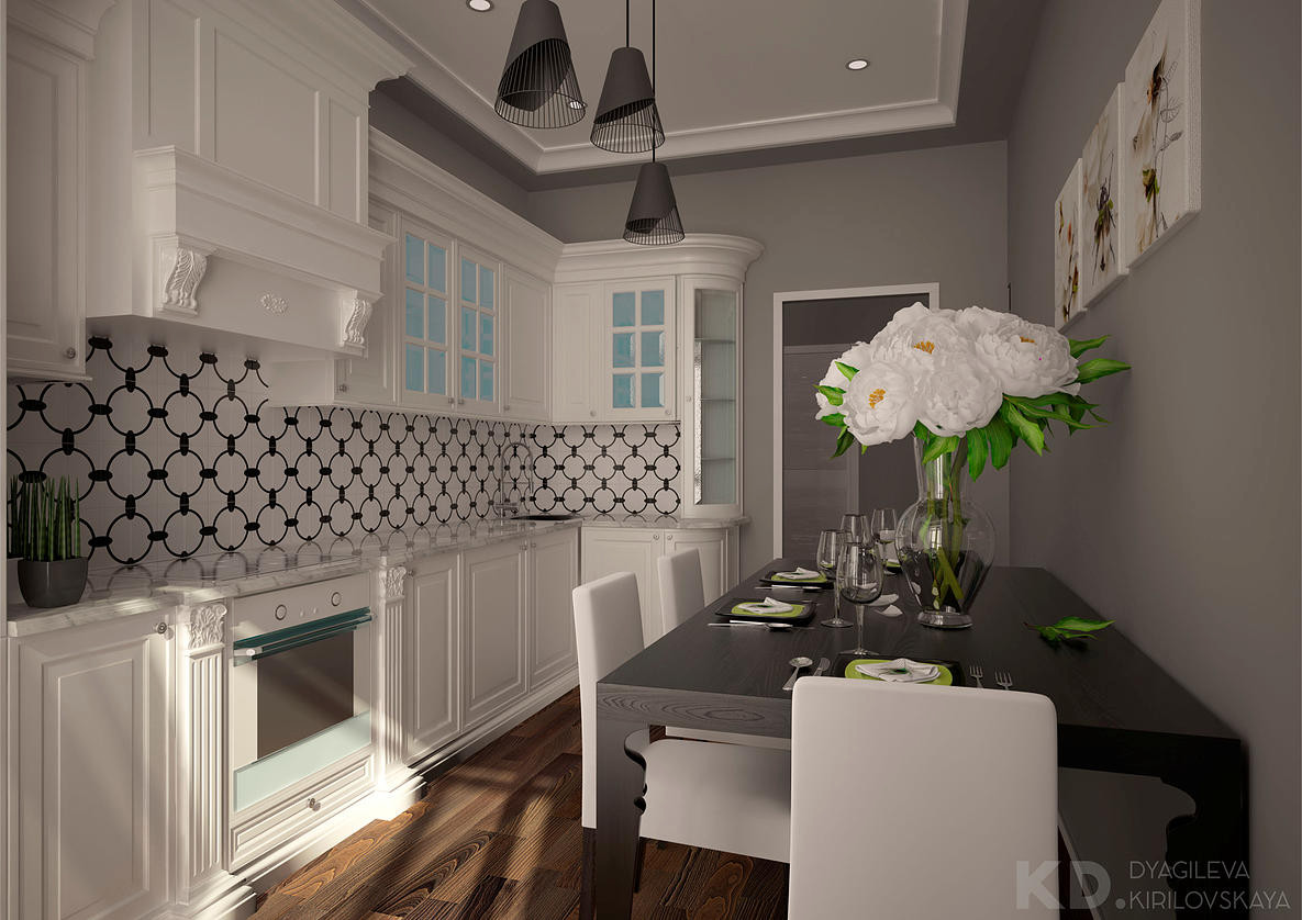 Классический стиль, 89 кв м