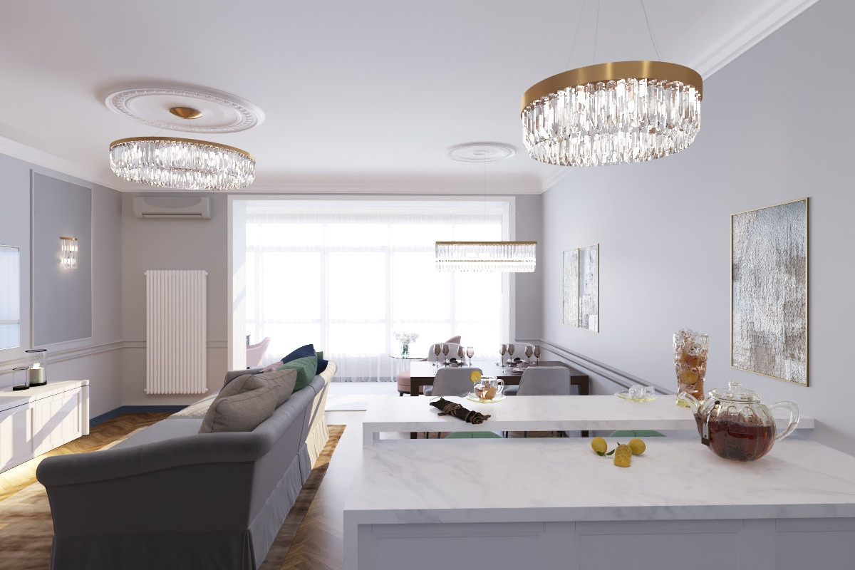 Квартира на набережной в стиле современной классики