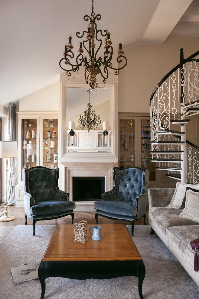 Обложка проекта: Дизайн-проект двухуровневой квартиры в Вильнюсе