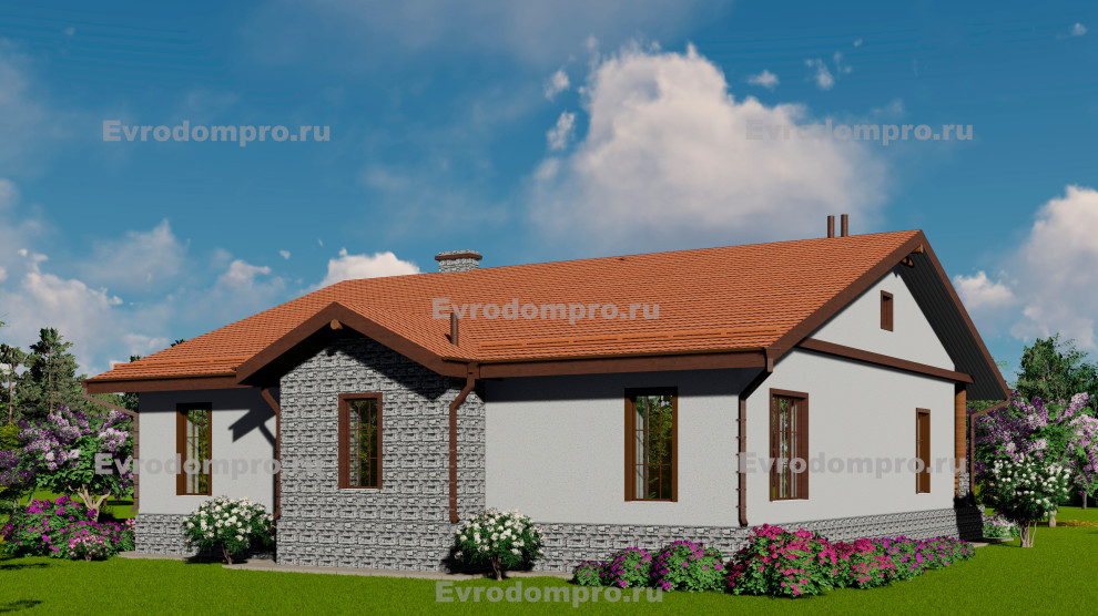 Проект дома в стиле Шале на Ясной поляне Y-17.