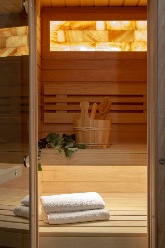 Проект 3-х комнатной квартиры "Лесная Рапсодия". Сауна.