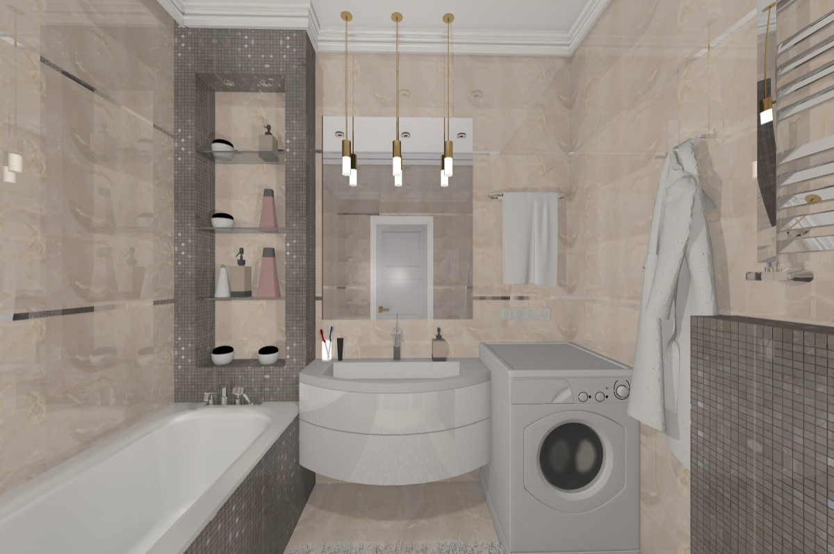 Дизайн и ремонт трехкомнатной квартиры (м. Рассказовка)