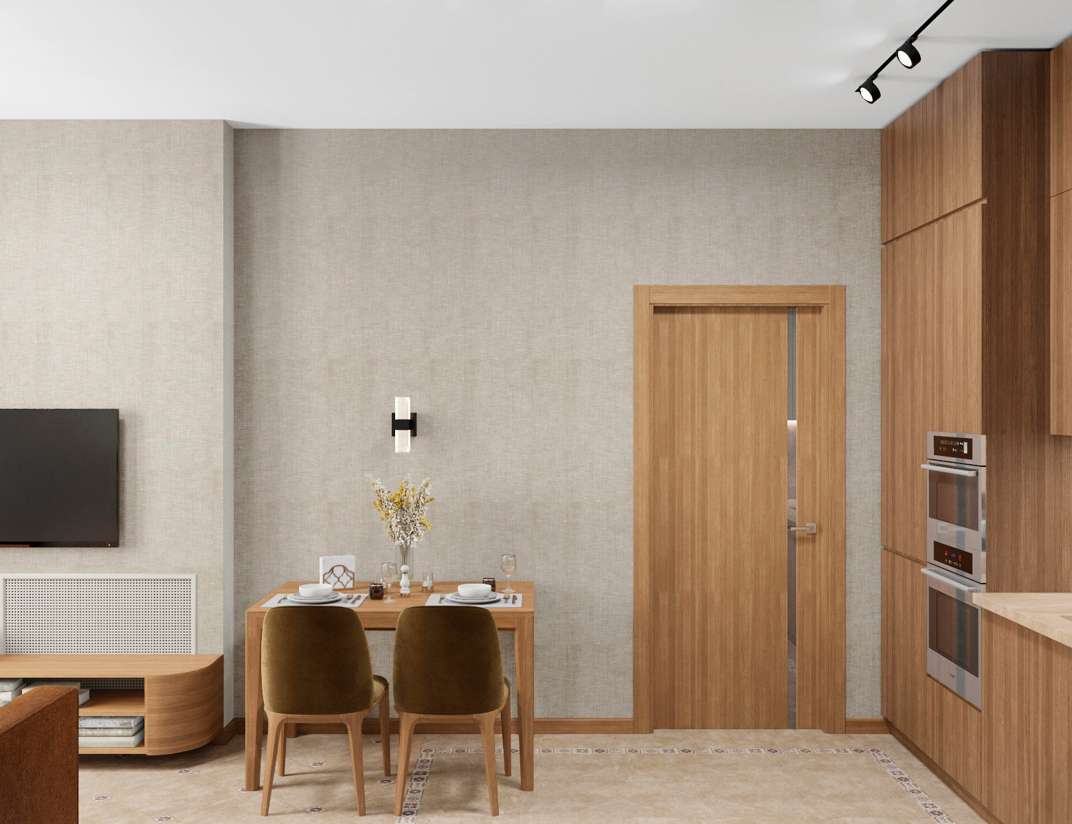 ЖК Серебрица. Кухня-гостиная.