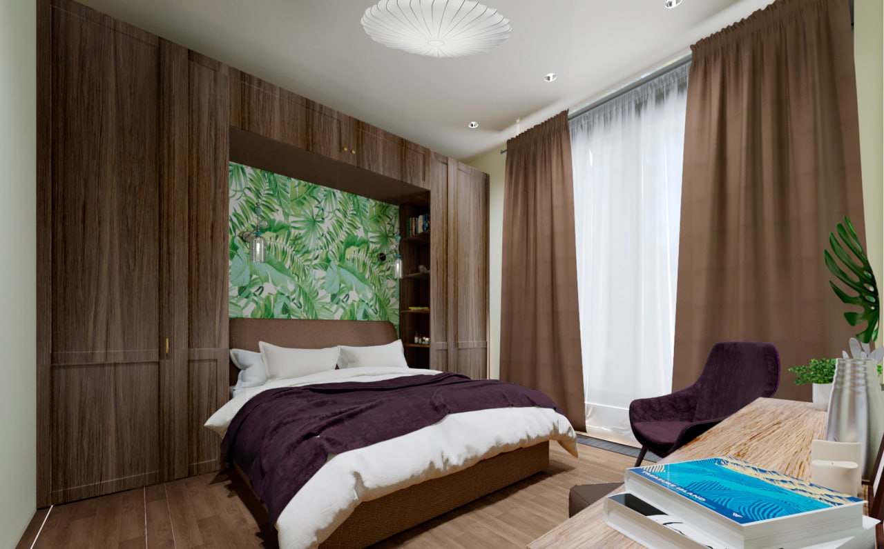 Дизайн интерьера в квартире (ЖК Охтапарк)