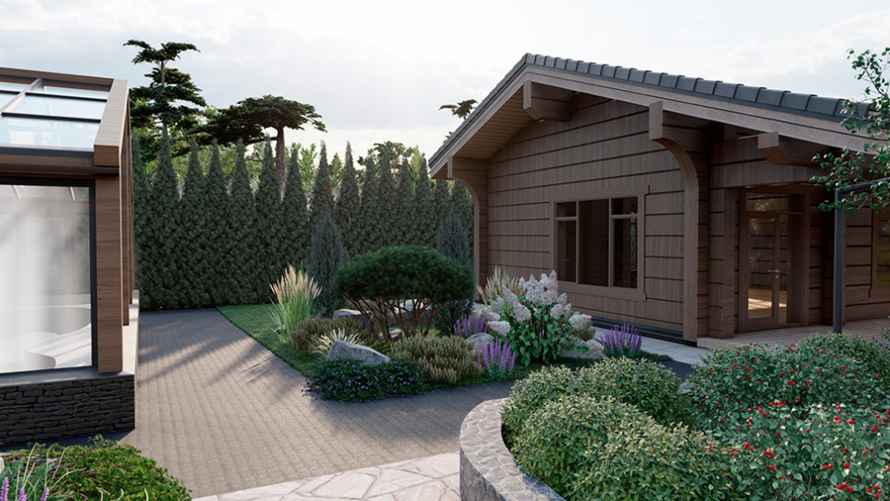 Концепция благоустройства и озеленения территории частного участка в Подмосковье